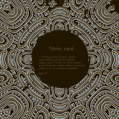 Ethnic Ancient Ornament. Card