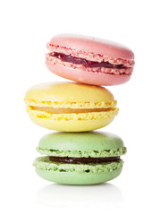 Colorful macaroons. Sweet macarons