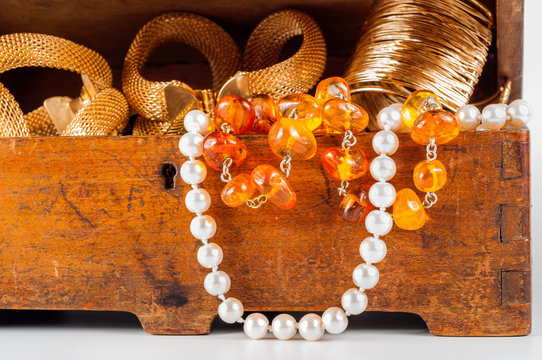 Jewelry Box On White Background