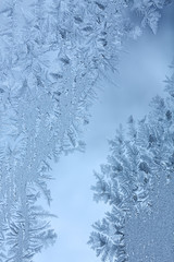 Frost on glass