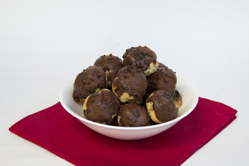 Chocolate cupcake. Carolina, sweet typical Brazilian.