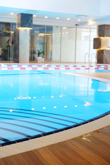 Interior of an empty swimming pool