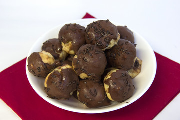Chocolate cupcake. Carolina, sweet typical Brazilian.