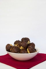 Chocolate cupcake. Carolina, sweet typical Brazilian.