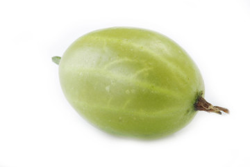 green gooseberry isolated