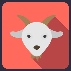  flat icon with long shadow