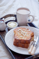 French Toast and a cup of cocoa