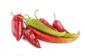 colorful pepper isolated