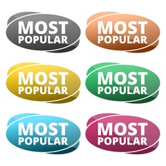 Most popular sign icon. Bestseller symbol