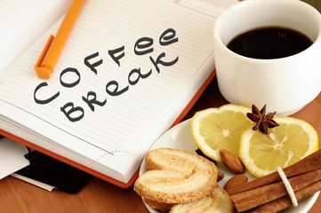 Coffee break. Business lunch