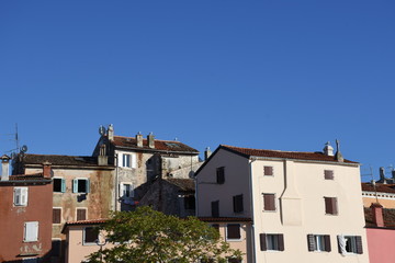 Rovinj, Stadt, Altstadt, Mittelalter, Häuser, Campanile, Gasse, Küste