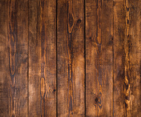 Naklejka premium Old wooden surface with cracks, scratches, swirls, notch and chips