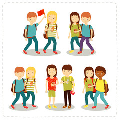 Vector illustration of children