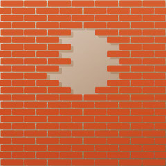 brick wall. vector illustration