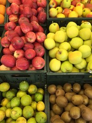 frutta verdura mele kiwi limoni