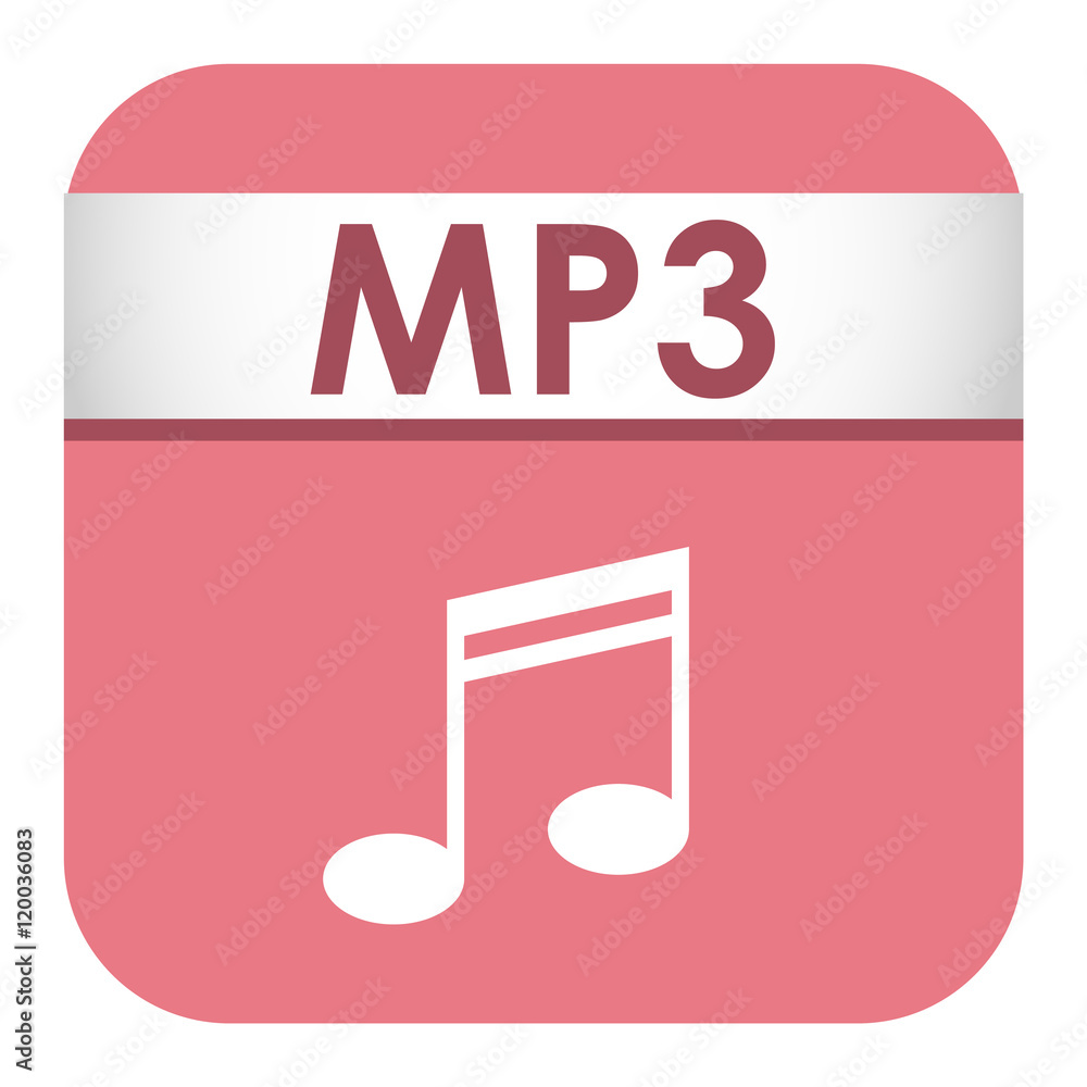 Leinwandbilder simple vector square file type and format label icon. file type format icon symbol. some file extens