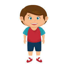 boy smiling happy child kid face cartoon vector illustration