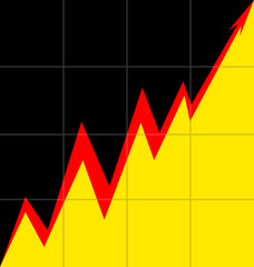 Up Arrow stylized German flag Mesh