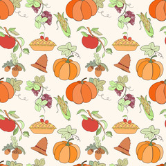 Thanksgiving seamless pattern