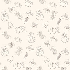 Thanksgiving seamless pattern