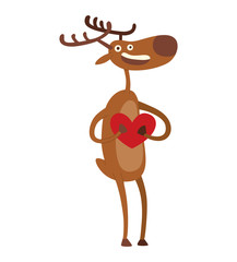 Cartoon deer vector character