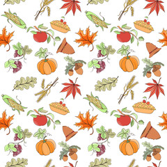 Thanksgiving seamless pattern
