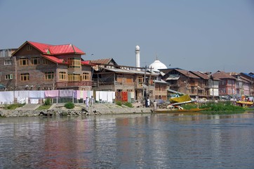 Fototapeta premium Village near Srinagar in Kashmir, India
