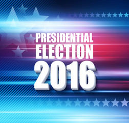 Naklejka na ściany i meble 2016 USA presidential election poster. Vector illustration