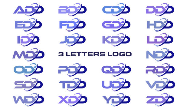 3 letters modern generic swoosh logo ADD, BDD, CDD, DDD, EDD, FDD, GDD, HDD, IDD, JDD, KDD, LDD, MDD, NDD, ODD, PDD, QDD, RDD, SDD, TDD, UDD, VDD, WDD, XDD, YDD, ZDD