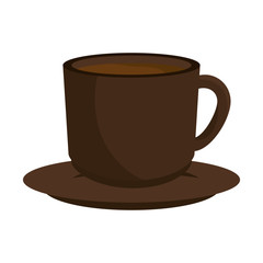 coffee mug cup drinking caffeine beverage vector illustration
