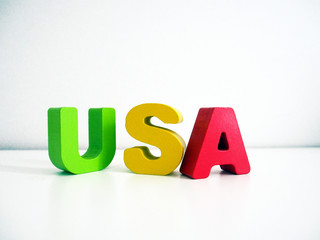 USA in Buchstaben