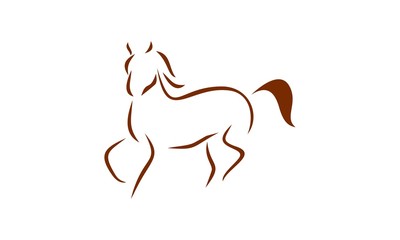 Line Horse Logo