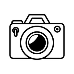 camera photography photo technology digital  device silhouette vector illustration