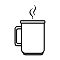 coffee mug cup drinking caffeine beverage vector illustration