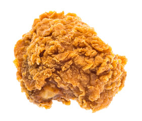 Fried chicken isolated on white background
