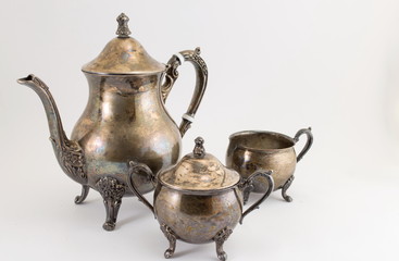 Very old silver kitchen accessories