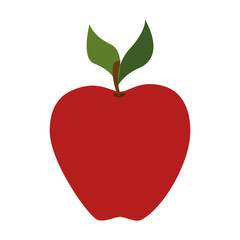 Fototapeta premium red apple fruit food agriculture healthy lifestyle vector illustration