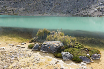mountain lake in Peru