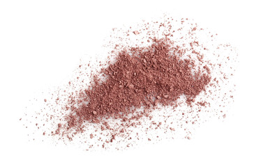 Brown eye shadow isolated on white