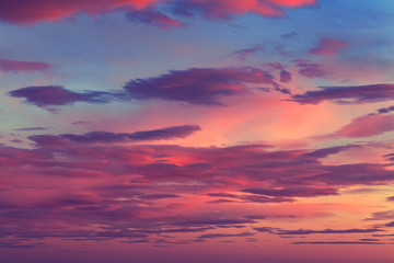 Warm Pastel Colours of Twilight Clouds Background