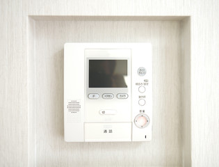 住宅　設備　TVモニター　インターホン 防犯カメラ付き　カラー　室内　