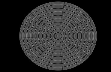 Op Art Illusion black and white circle