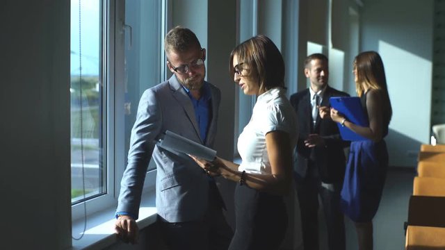 four business man discussing work in the office