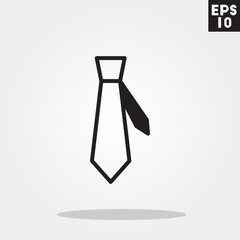 Tie icon in trendy flat style isolated on grey background. Tie symbol for your design, logo, UI. Vector illustration, EPS10.
