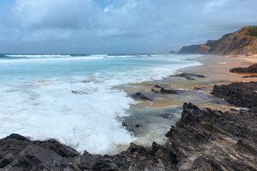 Castelejo beach (Algarve, Portugal).