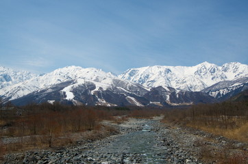 冬の北アルプス