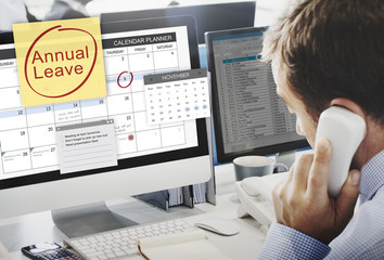 Annual Leave Schedule Planning To Do List Concept