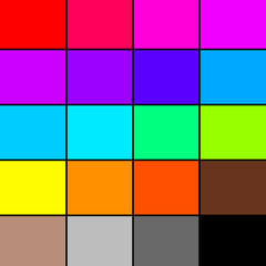 Rainbow Color Pallet