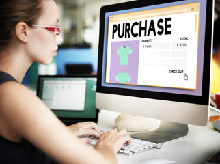 Obraz na płótnie Canvas Purchase Buying Commerce Obtain Shopping Concept