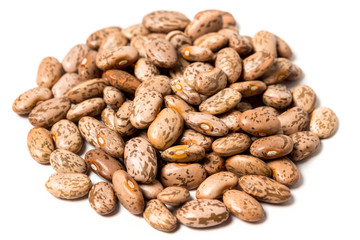 Pinto beans isolated on white